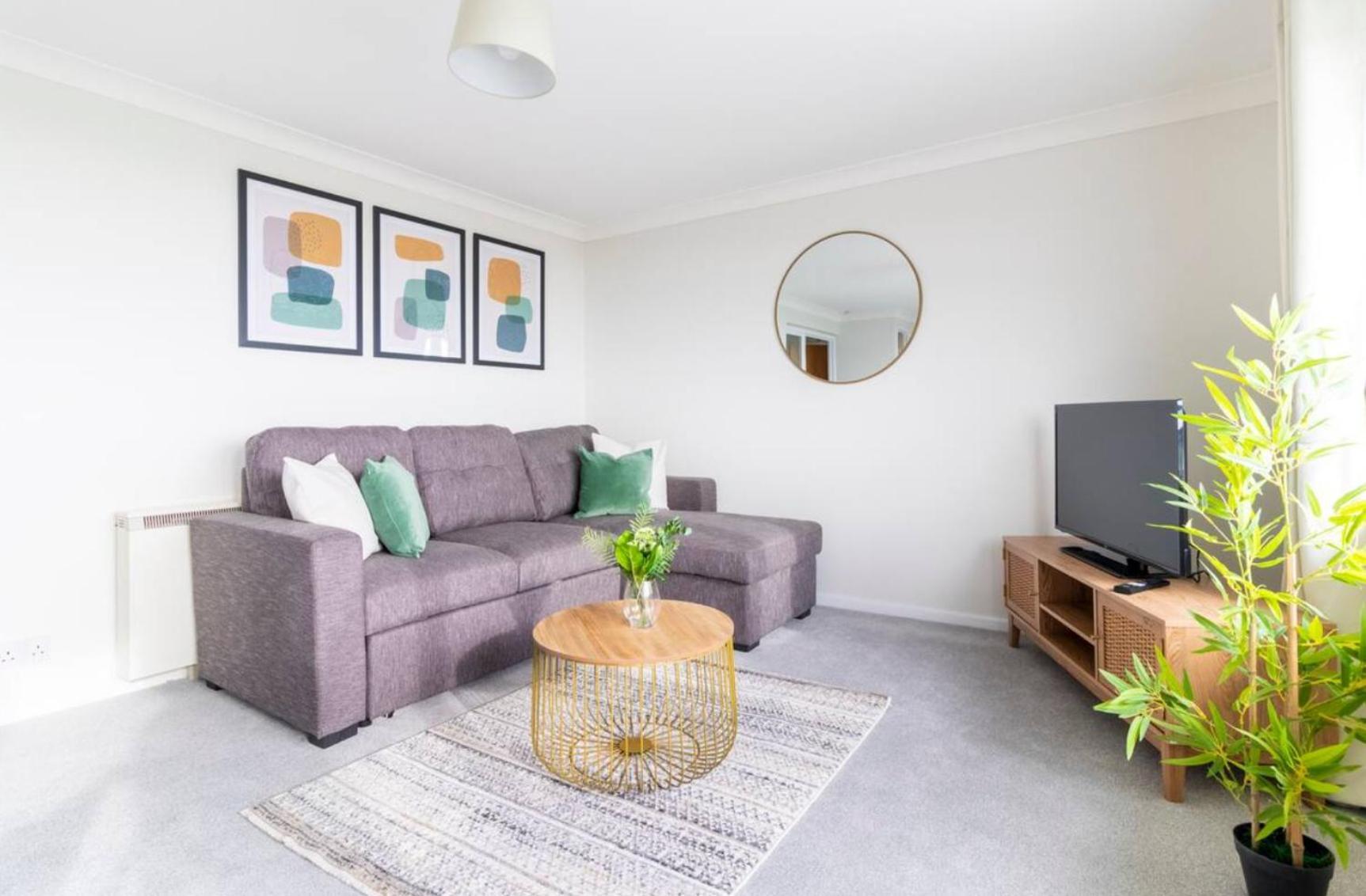 Wow! Seaview Beach Apartment Sleeps 6-Free Parking Bournemouth Exterior photo